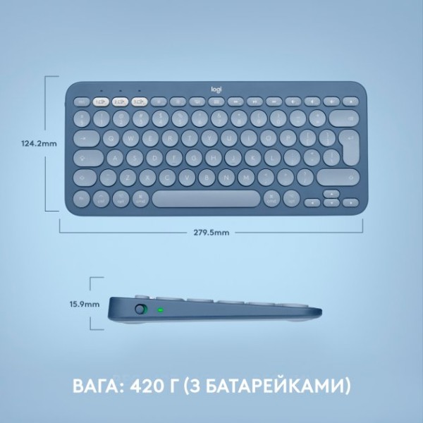Фото - Клавіатура бездротова Logitech K380 (920-011180)