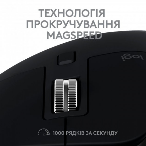 Фото - Мышь беспроводная Logitech MX Master 3S For Mac Performance Wireless Mouse Space Grey (910-006571)