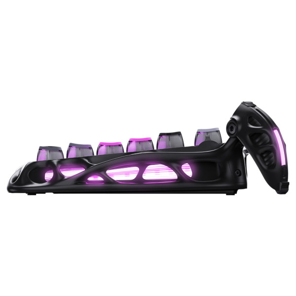 Фото - Клавиатура беспроводная игровая GravaStar Mercury K1 Pro 80keys Kailh Speedy Mint BT/WL/USB Black (GSK1PRO_CMBLK)