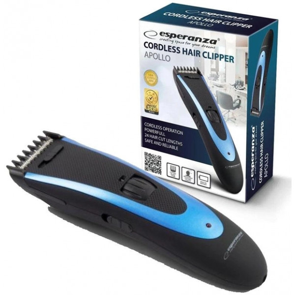 Фото - Машинка для стрижки волосся Esperanza Apollo EBC004 Black/Blue