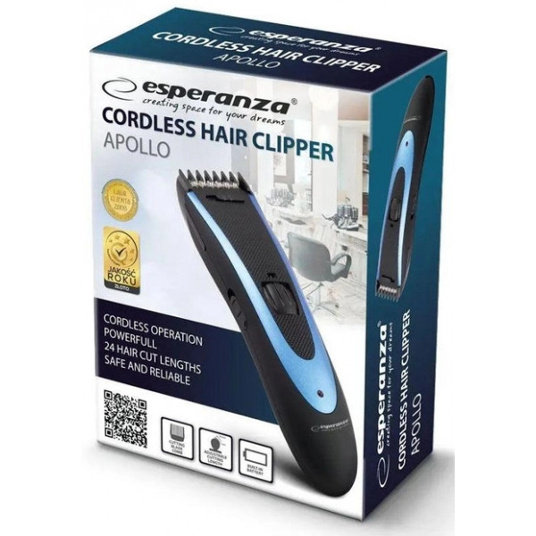 Фото - Машинка для стрижки волосся Esperanza Apollo EBC004 Black/Blue