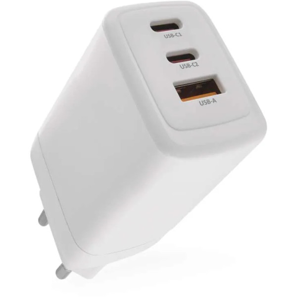 Фото - Мережевий зарядний пристрій EMOS V05G65 1xUSB-A, 2xUB-C 65W 220V PD (V05G65)