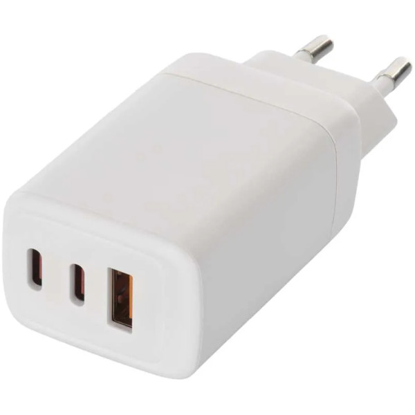 Фото - Мережевий зарядний пристрій EMOS V05G65 1xUSB-A, 2xUB-C 65W 220V PD (V05G65)