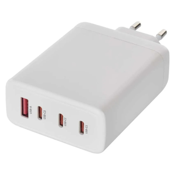 Фото - Мережевий зарядний пристрій EMOS V06G120 1xUSB-A, 3xUB-C 120W 220V PD (V06G120)