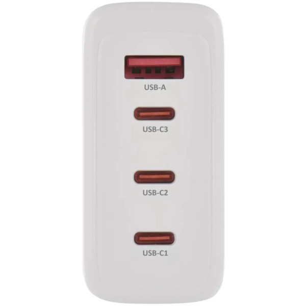 Фото - Мережевий зарядний пристрій EMOS V06G120 1xUSB-A, 3xUB-C 120W 220V PD (V06G120)