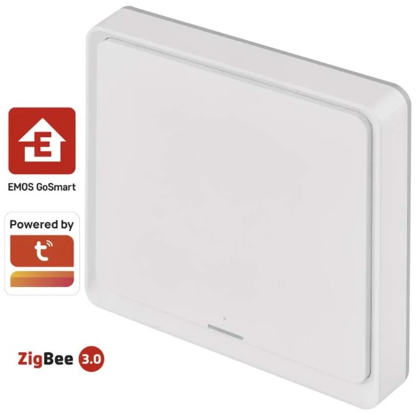 Фото - Беспроводной выключатель EMOS H5011 1 кнопка ZigBee 3.0 Белый