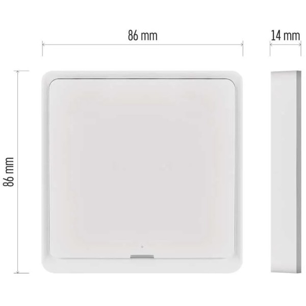 Фото - Беспроводной выключатель EMOS H5011 1 кнопка ZigBee 3.0 Белый
