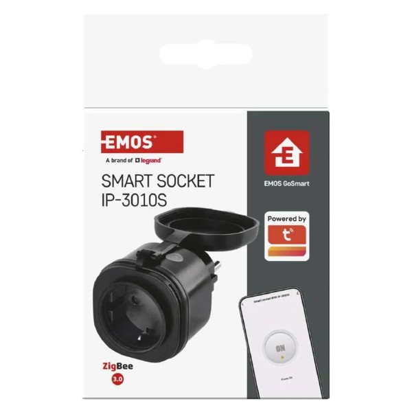 Фото - Розумна розетка EMOS вологозахищена WIFI P5534 GoSmart, ZigBee 3.0, IP44