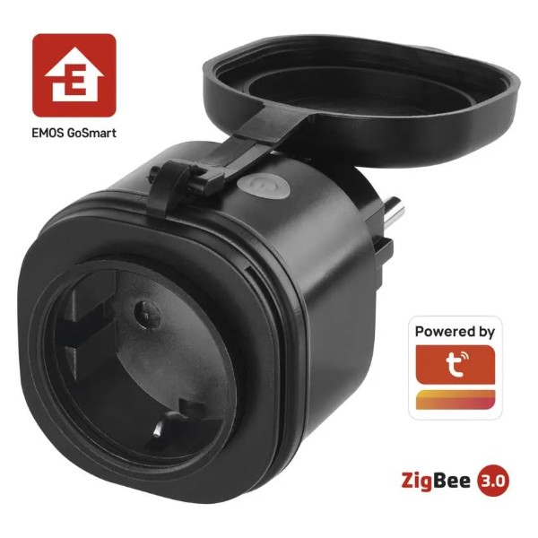 Фото - Розумна розетка EMOS вологозахищена WIFI P5534 GoSmart, ZigBee 3.0, IP44