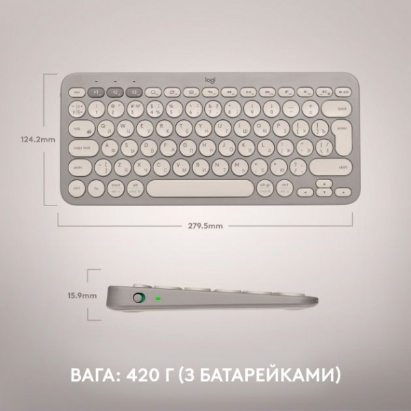 Фото - Клавіатура бездротова Logitech K380 (920-011165)