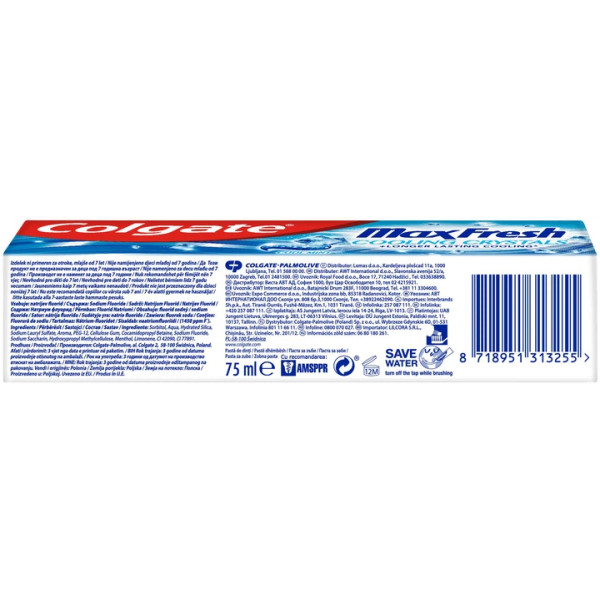Фото - Зубная паста Colgate Макс Фреш Освежающие кристаллы Max White (8718951313255)
