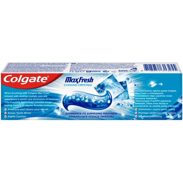 Фото - Зубная паста Colgate Макс Фреш Освежающие кристаллы Max White (8718951313255)