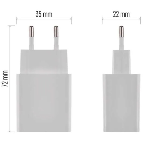 Фото - Мережевий зарядний пристрій EMOS V01B10 1xUSB-A 10W 220V (V01B10)