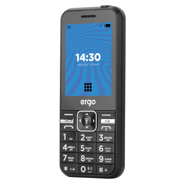 Фото - Мобільний телефон Ergo E281 Dual Sim Black