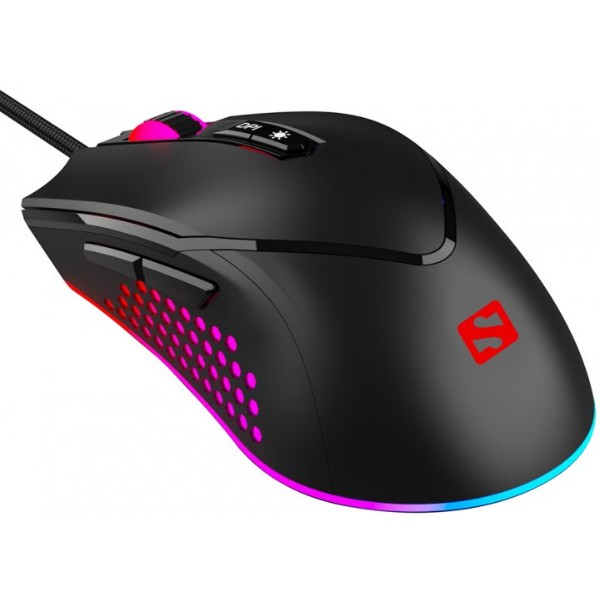 Фото - Мышь проводная игровая Sandberg Azazinator Mouse 6400 RGB Black (640-20)