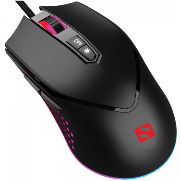 Фото - Мышь проводная игровая Sandberg Azazinator Mouse 6400 RGB Black (640-20)