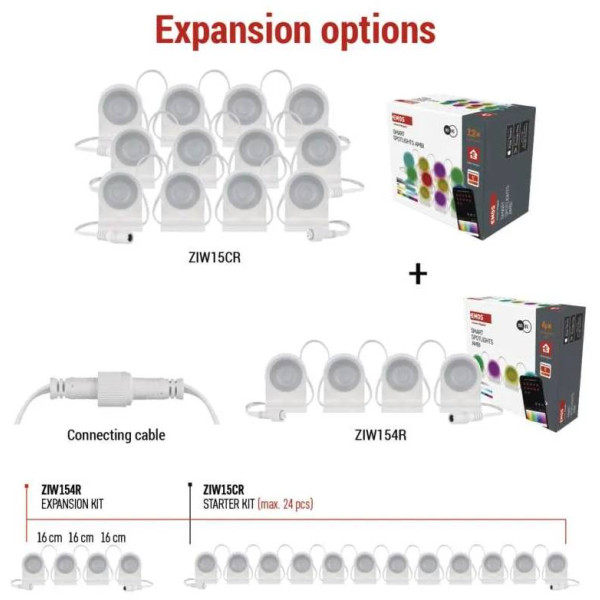Фото - Світлодіодний світильник EMOS ZIW154R,Wi-Fi (для стартового набору ZIW15CR)
