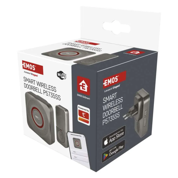 Фото - Бездротовий дверний дзвінок EMOS Розумний P5735SS WIFI