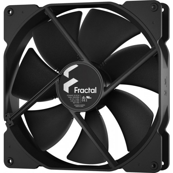 Фото - Корпусный вентилятор Fractal design 180 мм Dynamic X2 GP-18 PWM Black (FD-FAN-DYN-X2-GP18)