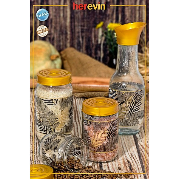 Фото - Ємність для зберігання Herevin Gold Leaf 0.6 л (171441-067)
