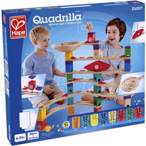 Фото - Дерев'яний конструктор Hape Quadrilla Прискорення 136 ел. (E6007)