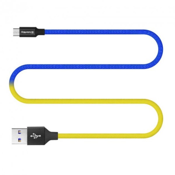 Фото - Кабель Colorway USB-MicroUSB 2.4А 1m Yellow (CW-CBUM052-BLY)