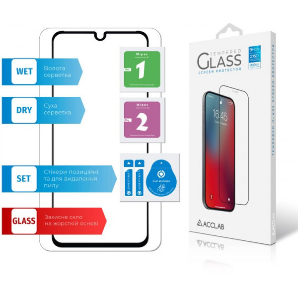 Фото - Захисне скло для смартфону ACCLAB Full Glue for Infinix Note 12 Pro Black (1283126546617)