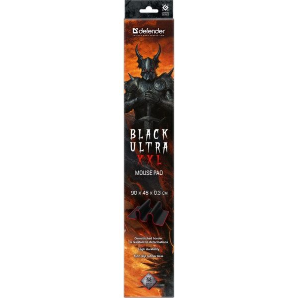 Фото - Коврик для мыши игровой Defender Black Ultra XXL (50564)