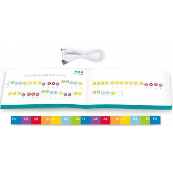 Фото - Інтерактивний музичний інструмент Hape 25 клавіш з підсвіткою червоний (E0628)