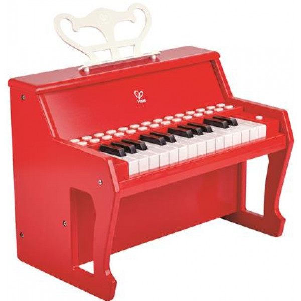 Фото - Інтерактивний музичний інструмент Hape 25 клавіш з підсвіткою червоний (E0628)