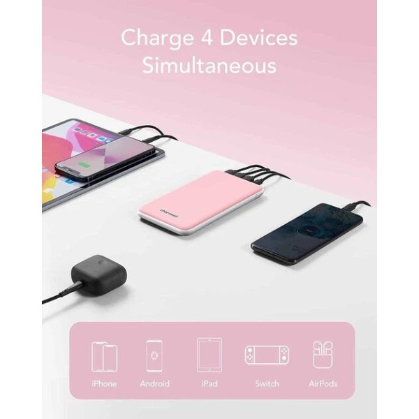 Фото - Батарея мобильная Charmast W2002C 268000mAh Pink (B073FKRYJ1)
