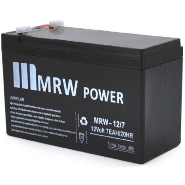 Фото - Аккумулятор для ИБП Mervesan MRW-12/7L 12 V 7Ah