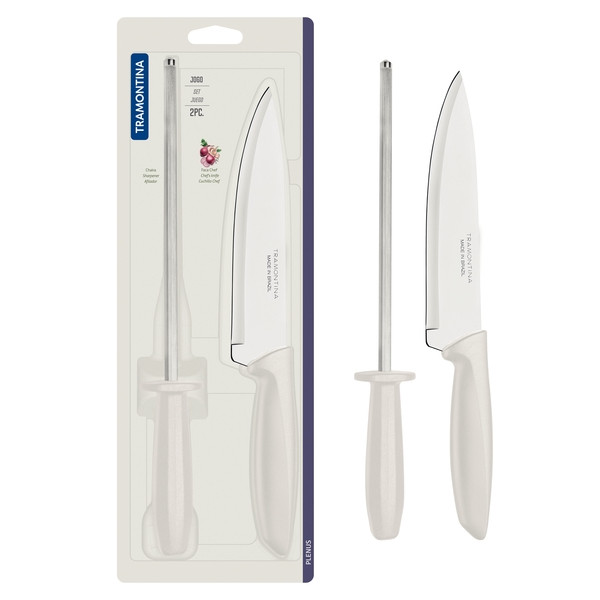 Фото - Набір ножів Tramontina Plenus Light Grey 2 пр. (23498/311)