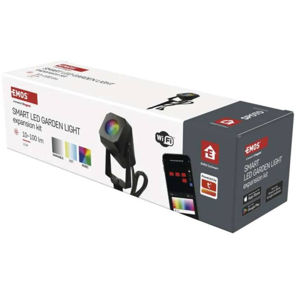 Фото - Світлодіодний прожектор EMOS SZIW191R,1 шт,1,5Вт,RGBIC,WIFI