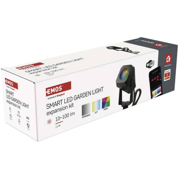 Фото - Світлодіодний прожектор EMOS SZIW191R,1 шт,1,5Вт,RGBIC,WIFI