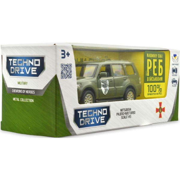 Фото - Наземна військова техніка TechnoDrive Шеврони Героїв MITSUBISHI PAJERO 4WD TURBO 93 ОМБр (250283M)