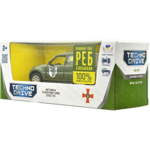 Фото - Наземна військова техніка TechnoDrive Шеврони Героїв MITSUBISHI PAJERO 4WD TURBO 93 ОМБр (250283M)