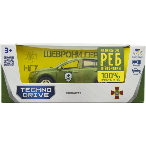 Фото - Наземная военная техника TechnoDrive Шевроны Героев TOYOTA RAV4 БУРЯ (KM6198)