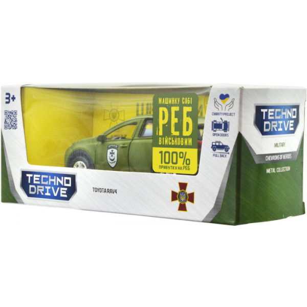 Фото - Наземная военная техника TechnoDrive Шевроны Героев TOYOTA RAV4 БУРЯ (KM6198)