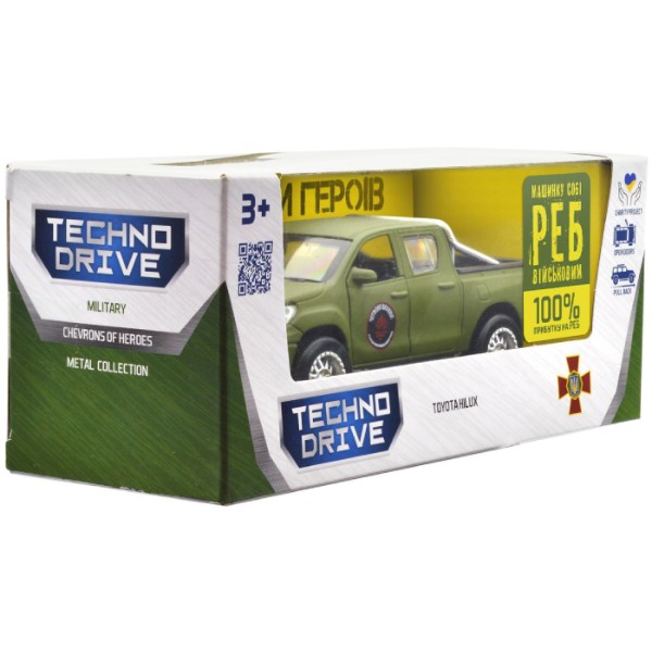 Фото - Наземна військова техніка TechnoDrive Шеврони Героїв TOYOTA HILUX ЧЕРВОНА КАЛИНА (KM6119)
