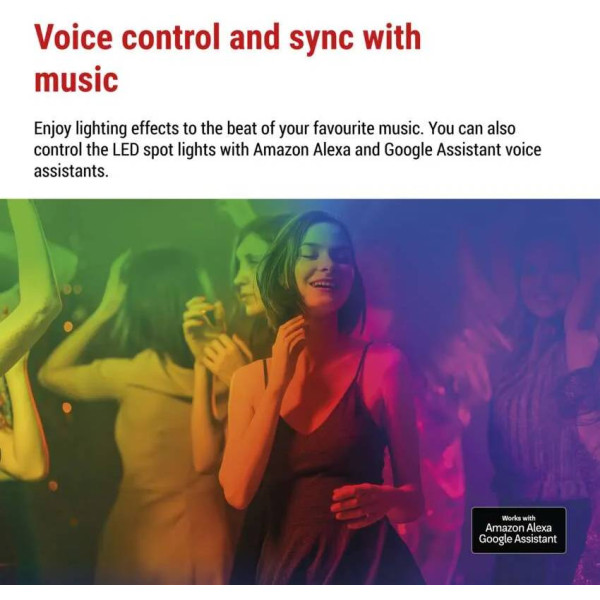 Фото - Світлодіодний прожектор EMOS ZIW194R,комплект 4 шт,7Вт,RGBIC,WIFI