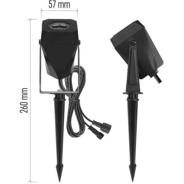 Фото - Світлодіодний прожектор EMOS ZIW194R,комплект 4 шт,7Вт,RGBIC,WIFI