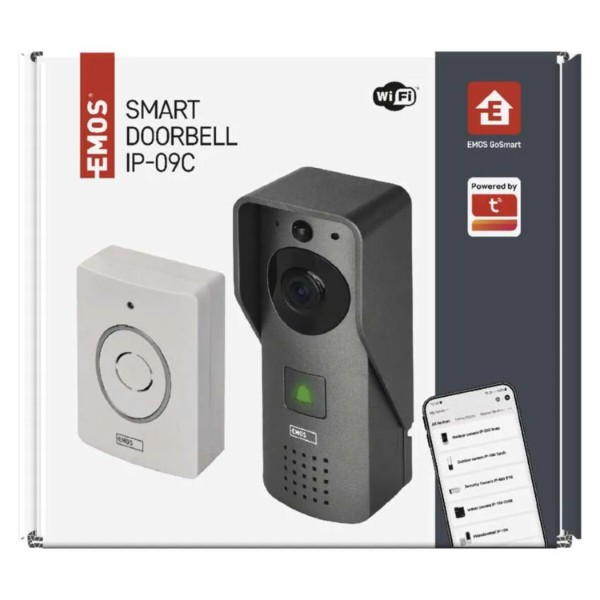 Фото - Беспроводной дверной звонок EMOS Умный видеозвонок H4031 GoSmart с Wi-Fi