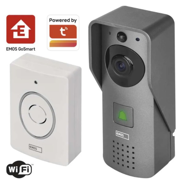 Фото - Беспроводной дверной звонок EMOS Умный видеозвонок H4031 GoSmart с Wi-Fi