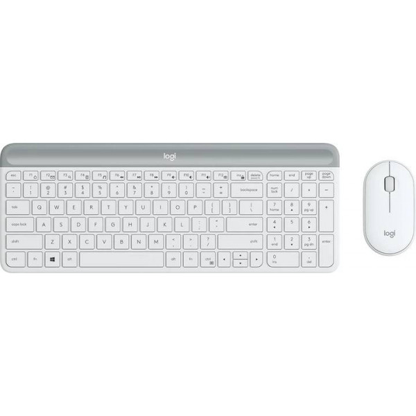 Фото - Клавиатура+мышь беспроводная Logitech MK470 Slim Wireless White UA (920-009205)