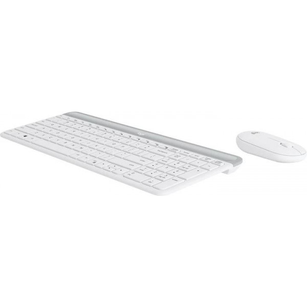 Фото - Клавиатура+мышь беспроводная Logitech MK470 Slim Wireless White UA (920-009205)