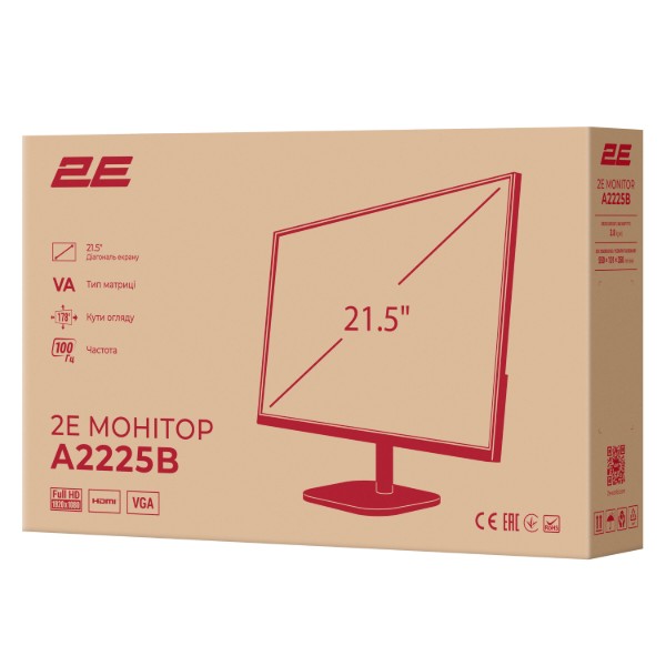 Фото - Монитор 2E A2225B (2E-A2225B-01.EU)