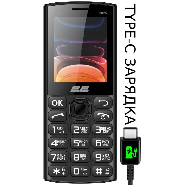 Фото - Мобильный телефон 2E E240 2025 Dual Sim Black (794300867202)