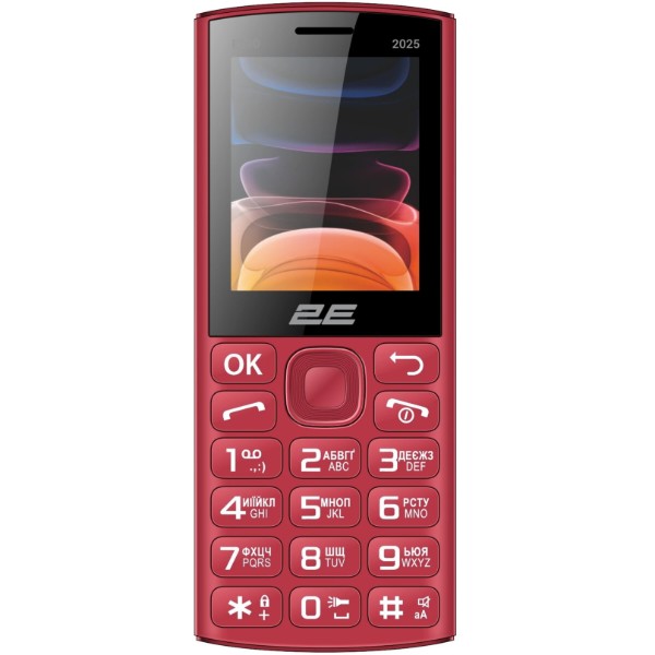 Фото - Мобільний телефон 2E E240 2025 Dual Sim Red (794300867219)