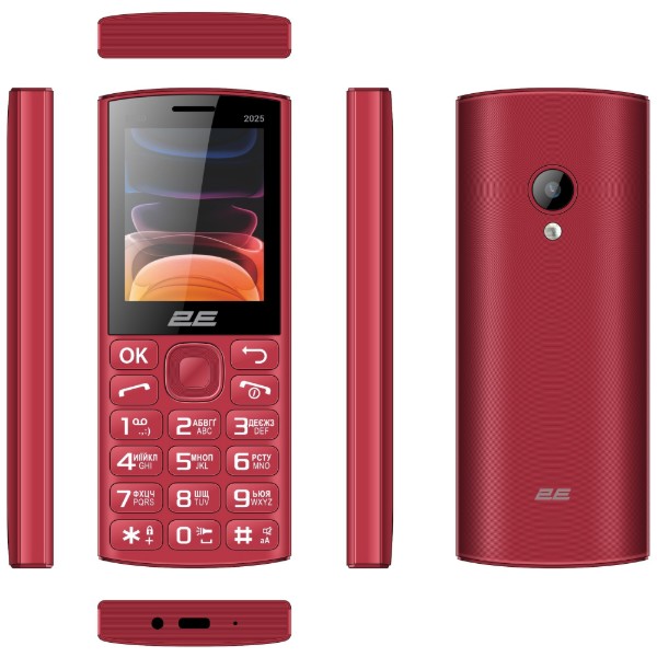 Фото - Мобільний телефон 2E E240 2025 Dual Sim Red (794300867219)